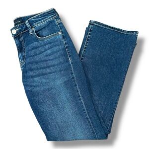 Aeropostale Dark Wash Curvy Mid Rise Bootcut Jeans sz 6 Short
